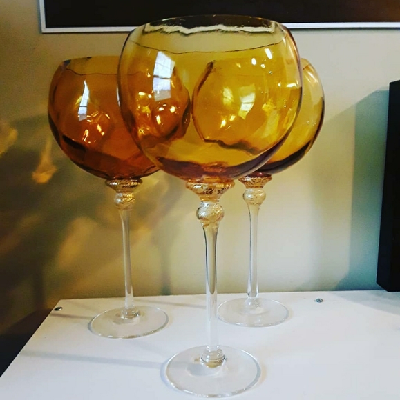 Union Street Glass Manhattan Bordeaux Wine Goblets - Picture 1 of 2